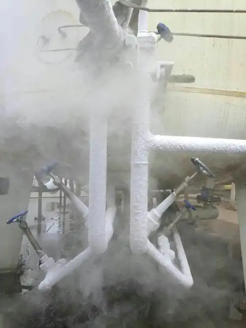液氮管道結霜